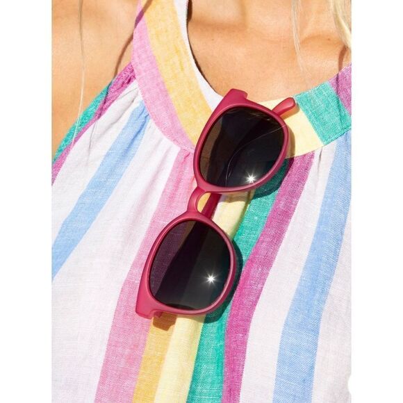 C&C California Linen Rainbow Stripe Halter Shift Dress-NWOT - Picture 13 of 13